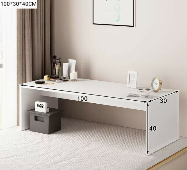 New coffee table, light luxury, modern bay window tatami table (100*30 bay window small coffee table, warm white)