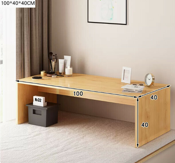 New coffee table, light luxury, modern bay window tatami table (100*40 bay window small coffee table imitation solid wood color)