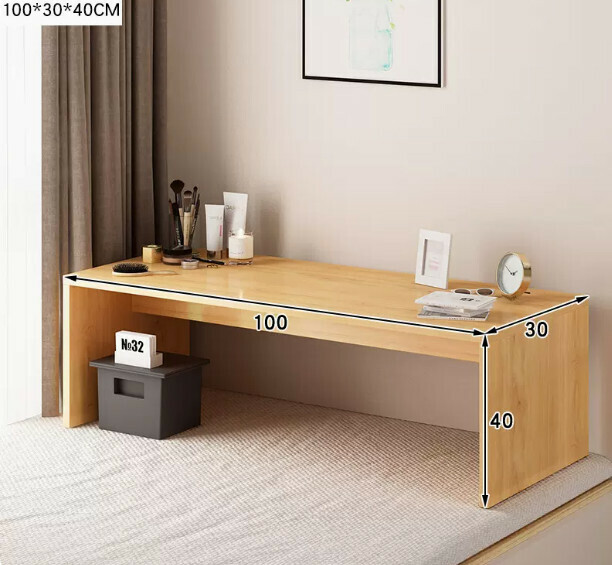 New coffee table, light luxury, modern bay window tatami table (100*30 bay window small coffee table imitation solid wood color)