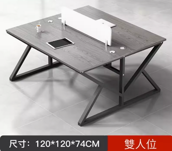 New office computer desk (double seat) 120*120*74CM, multiple colors to choose from. After placing an order, contact customer service to confirm the delivery color.