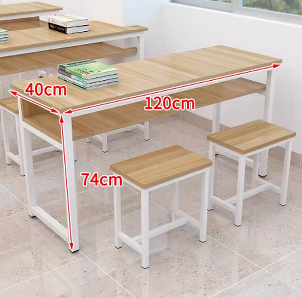 New training table calligraphy table (double table 120*40*74 [excluding stool]) multi-color selection After placing an order, contact customer service to confirm the delivery color