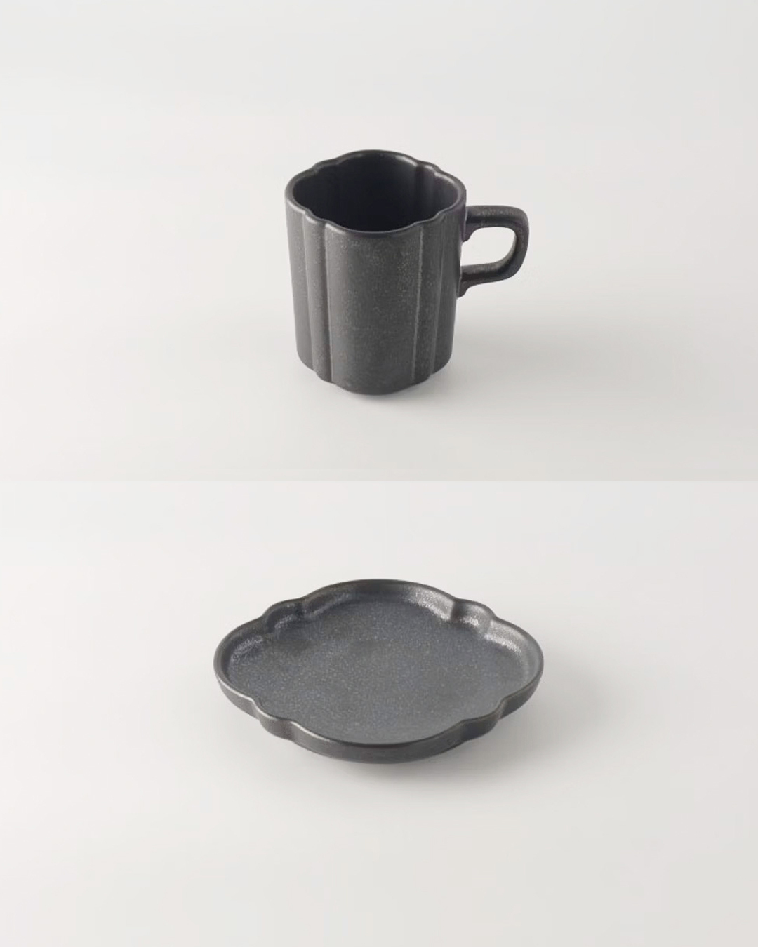 Veillee Cup & Plate Black｜studio m'
