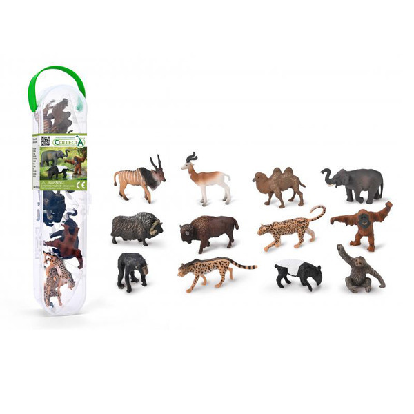 《 COLLECTA 》 collectA 迷你野生動物組-2(盒裝-12入)~英國高擬真模型-R1212