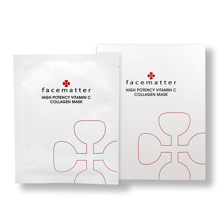 維他命C膠原滋潤美白面膜 6片