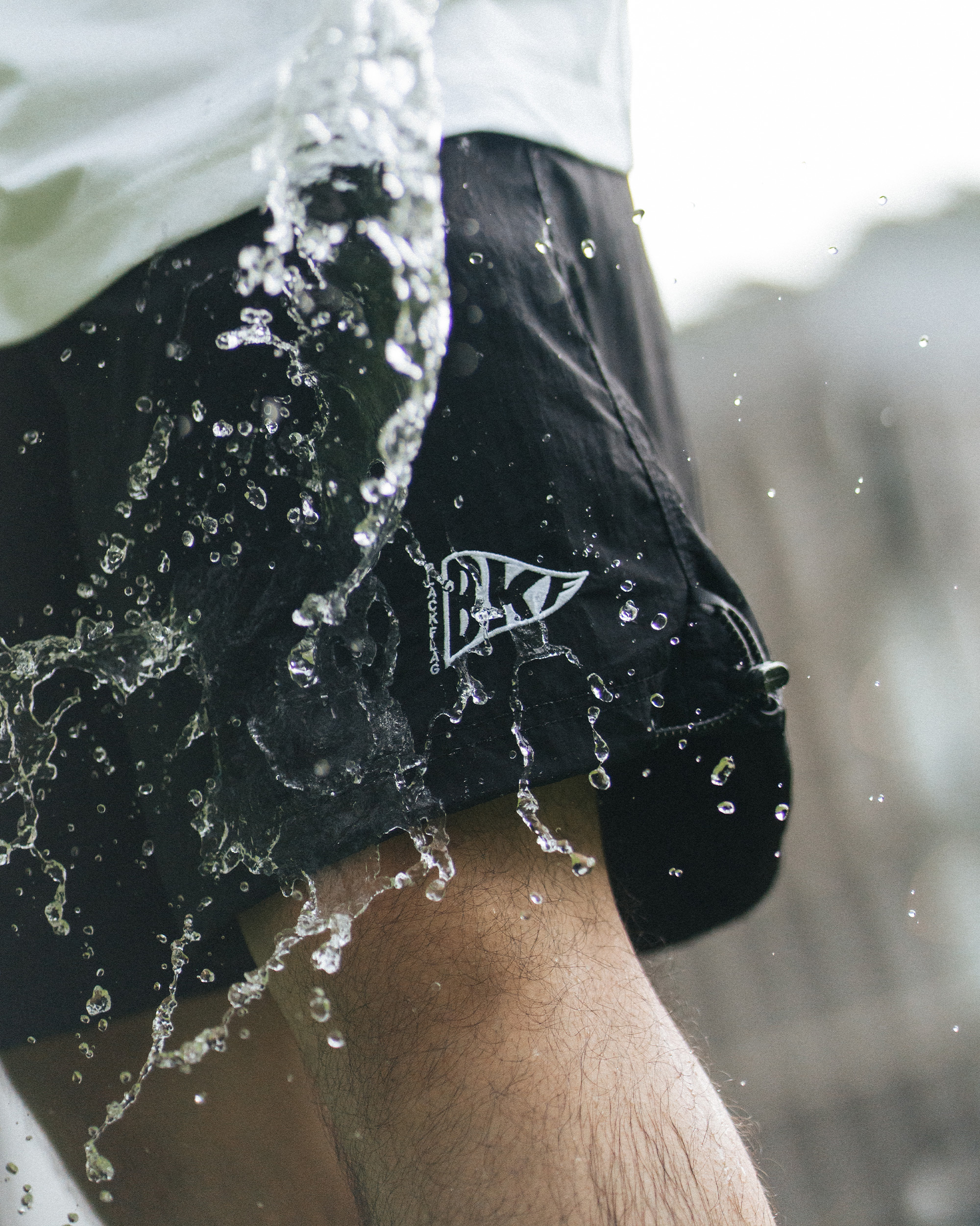 BLACK FLAG 黑旗 Water repellent nylon shorts 灰 黑 防潑水尼龍短褲【JBF24P006】XIARIBIBEIKUAN