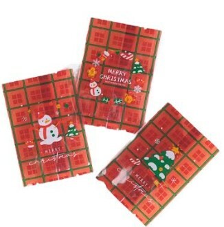 [ 包裝材料 ]  封口袋 聖誔樂園(混裝) ( 7X10cm) 原裝100入/包