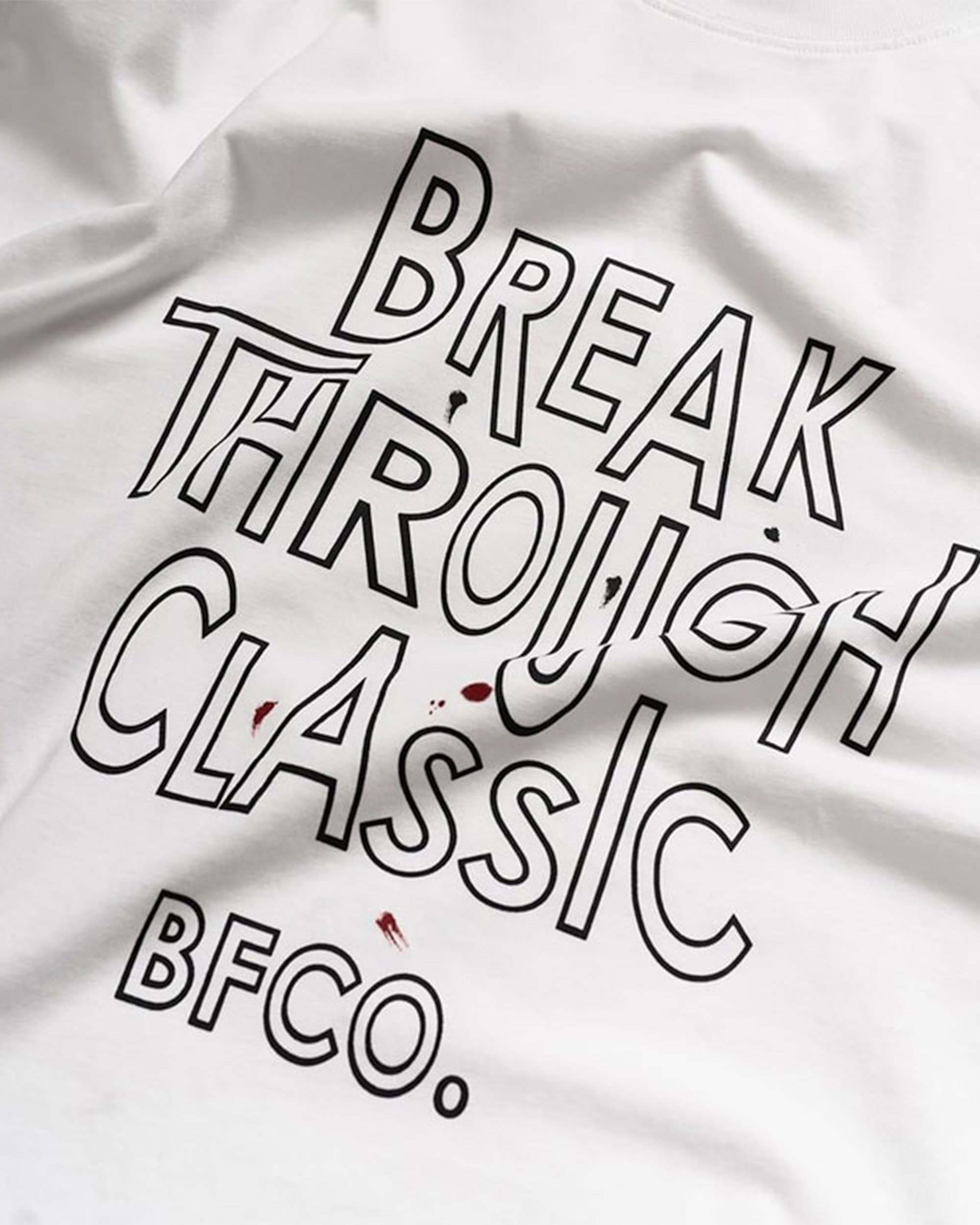 BLACK FLAG 黑旗 SPLASHED TEXT TEE 文字潑漆 短T【JBF24T001】