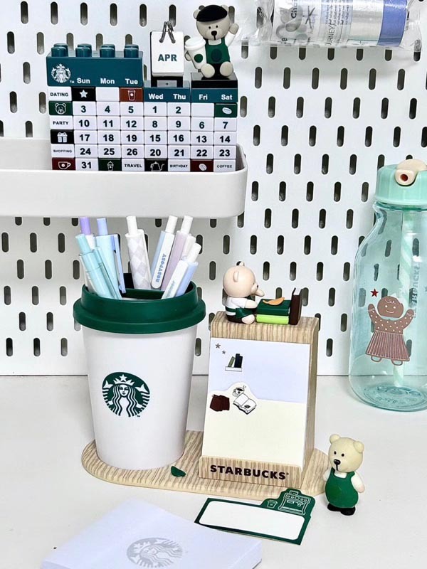 星巴克 STARBUCKS 小熊筆筒 筆筒 桌上擺件