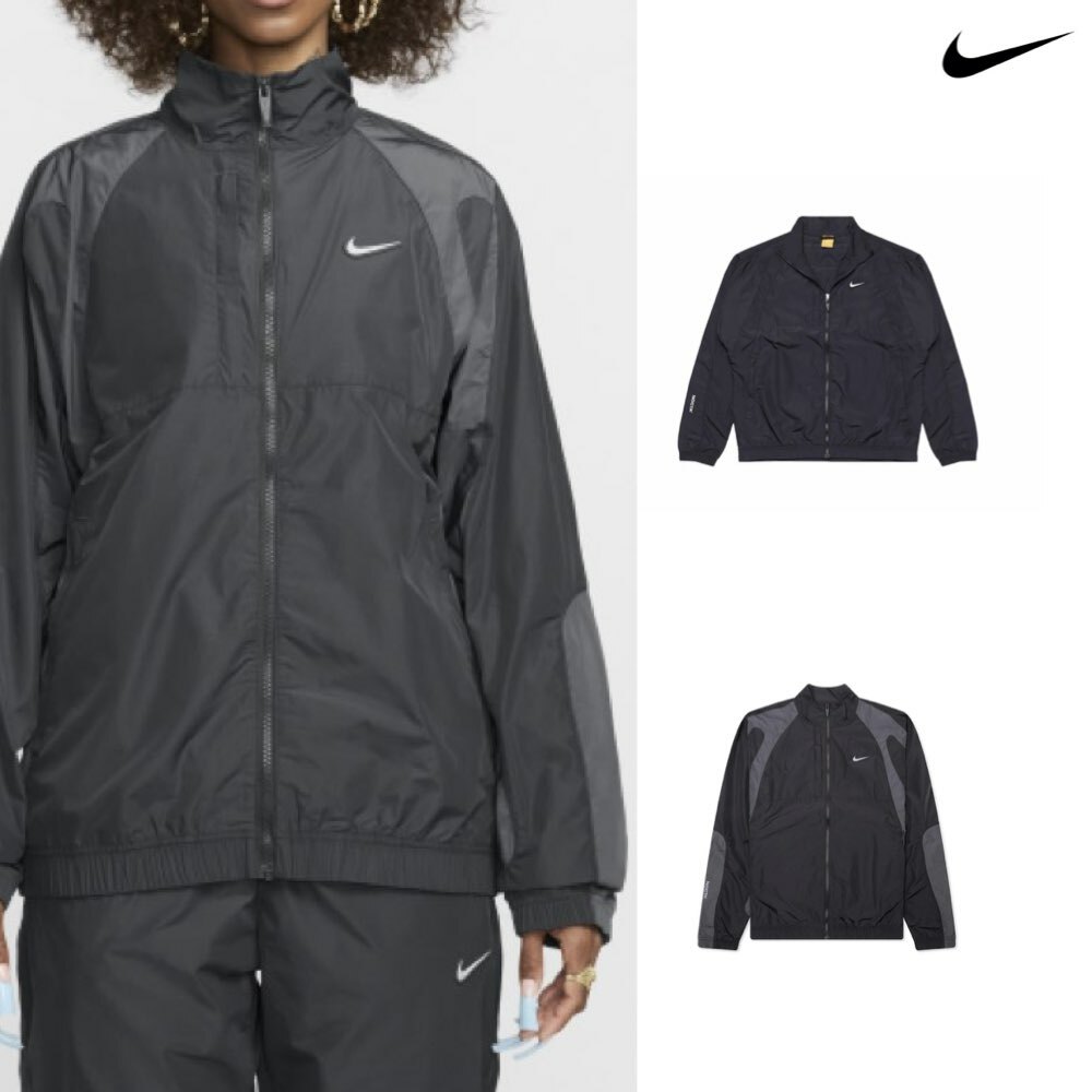 Nike x Nocta Northstar Nylon Tracksuit Jacket 風衣外套 黑/鐵灰 FN7666