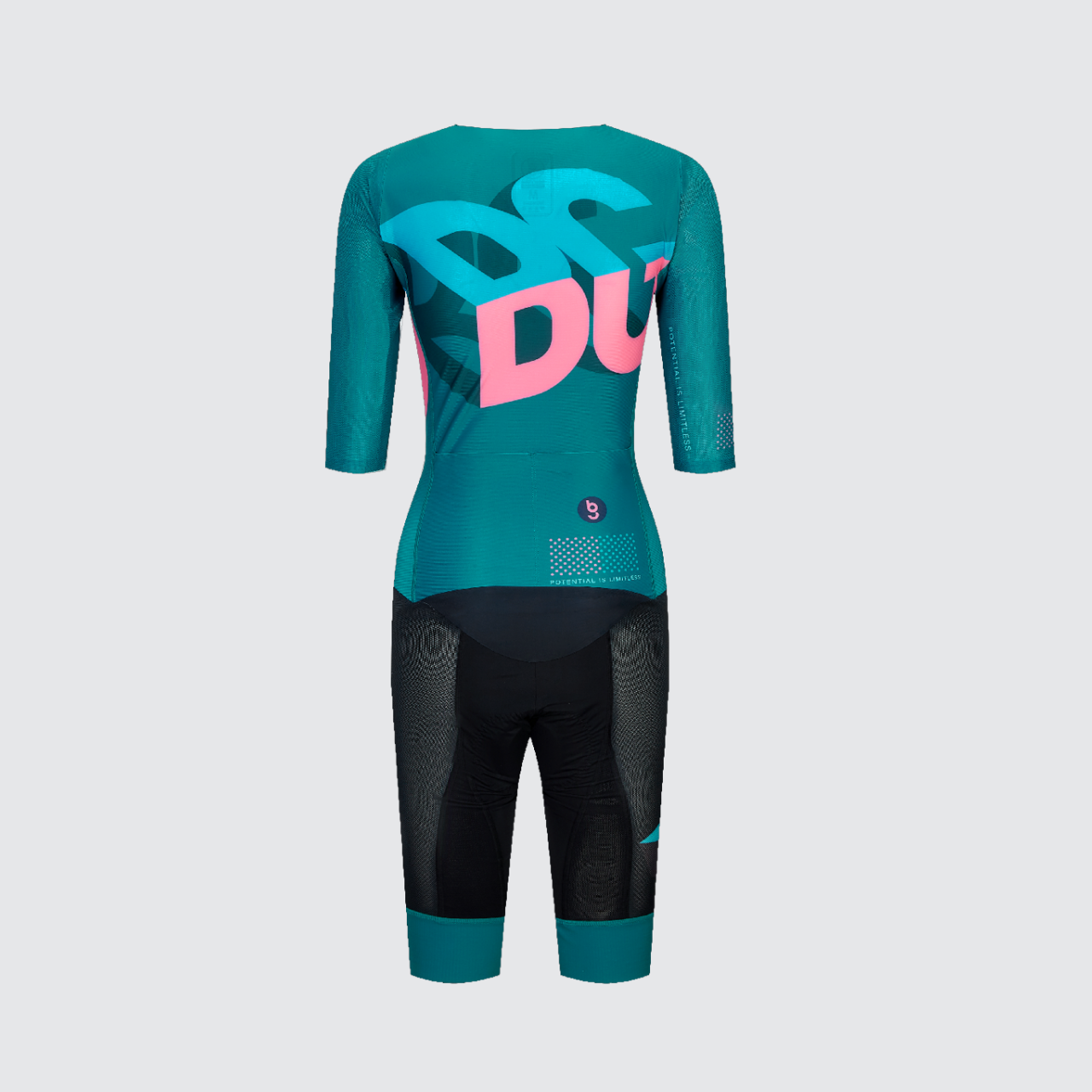 BG Sports Pinnacle Cubic 女裝短袖連體賽衣 Verde/Black