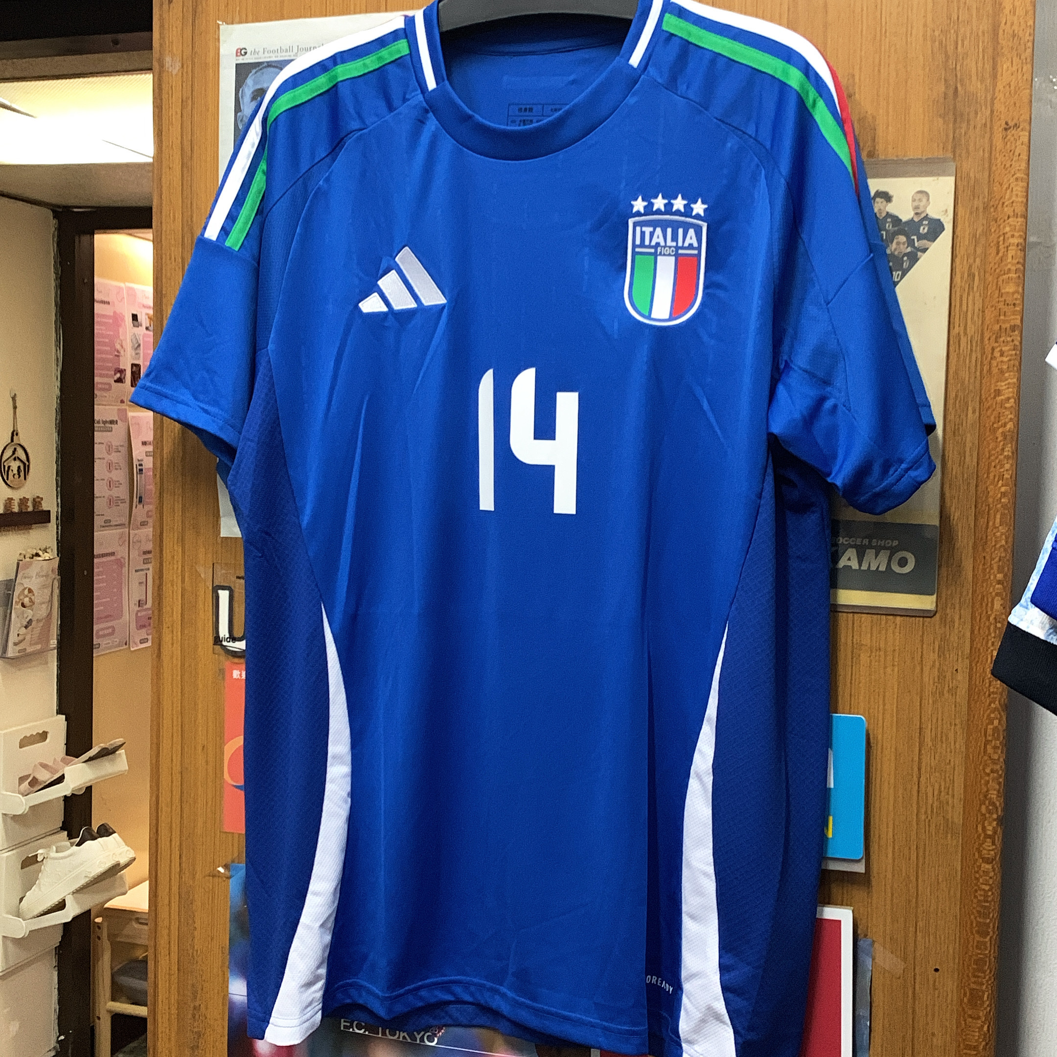 2024 Italy Home Shirt with Nameset and Patch