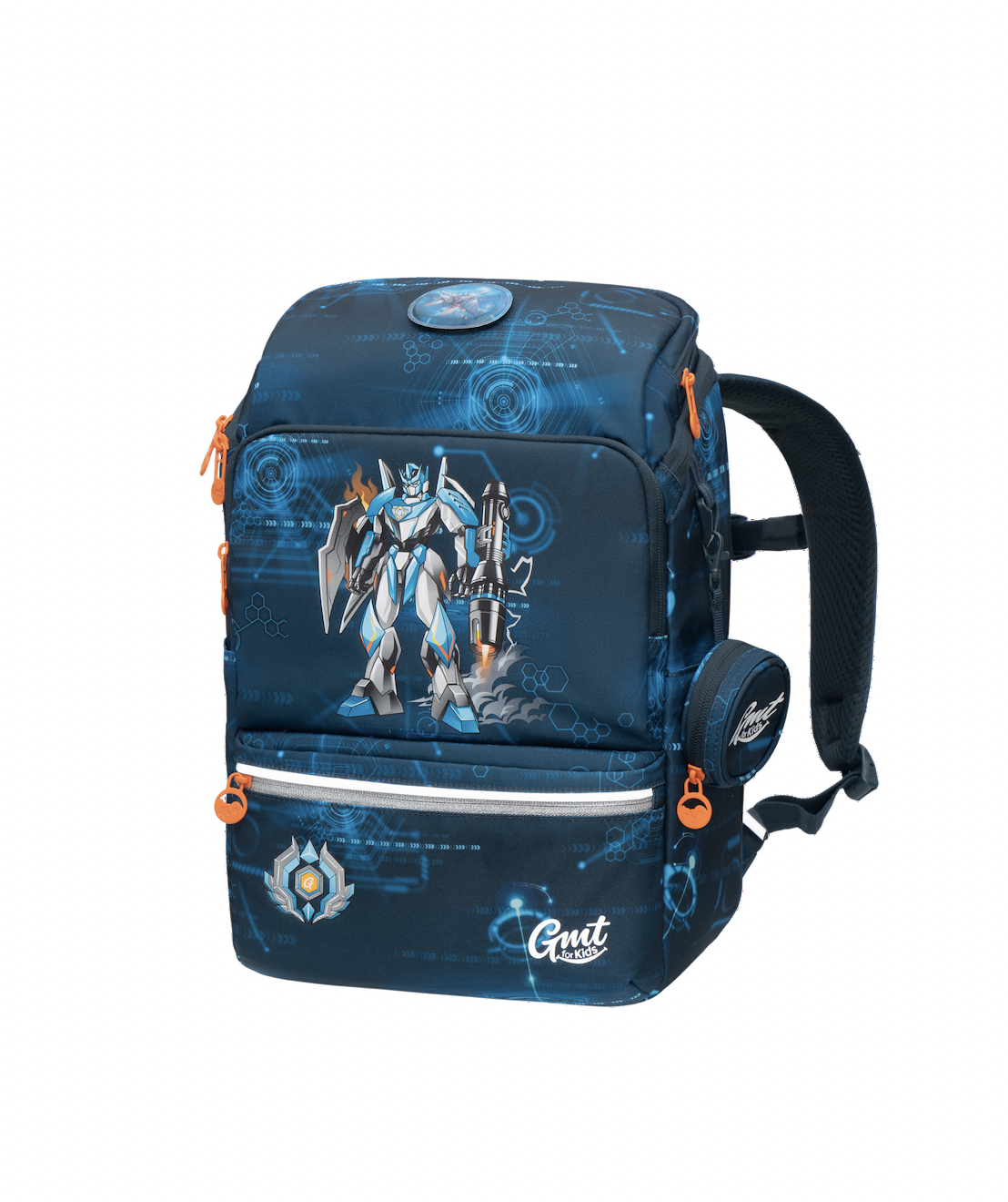 Gmt for kids Light 系列護脊書包 22L -黑曜機甲