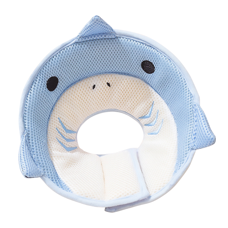 魔術貼易戴透氣軟頭罩 - 鯊魚寶寶 (S/M)