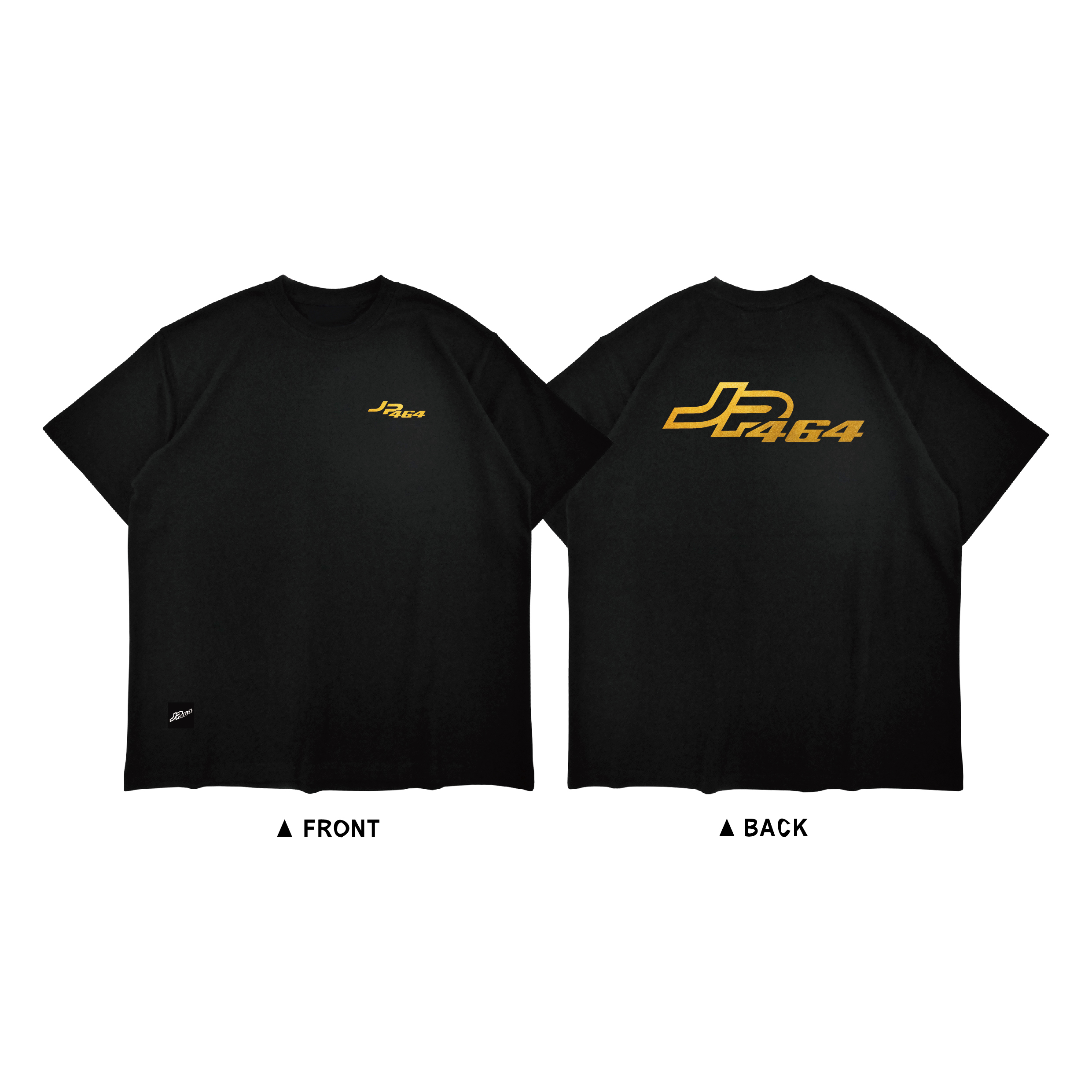 【JP464】 Classic Logo T-Shirt Black 金漿字體