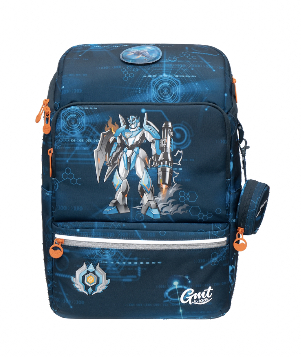 Gmt for kids Light 系列護脊書包 22L -黑曜機甲