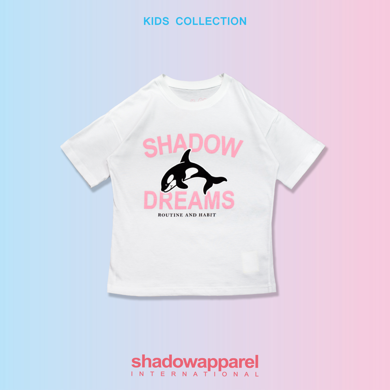 SHADOW LITTLE DREAMS WHALE TEE - KIDS