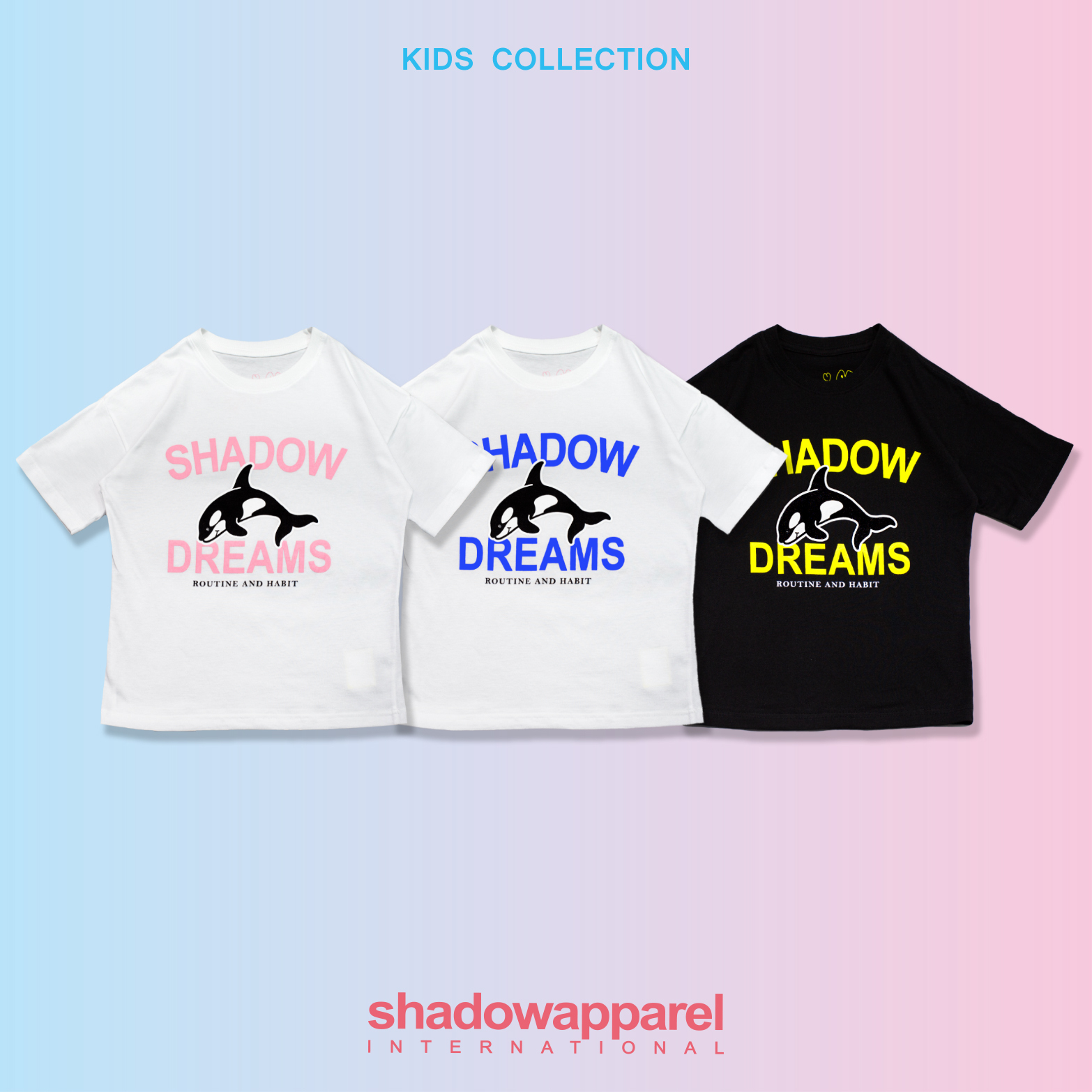 SHADOW LITTLE DREAMS WHALE TEE - KIDS