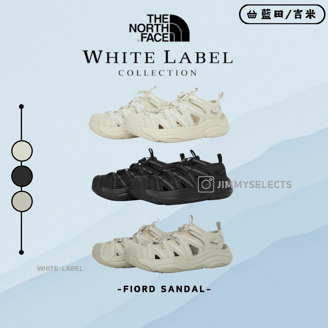 代購】THE NORTH FACE 北臉白標FIORD SANDAL 戶外涼鞋NS98Q01