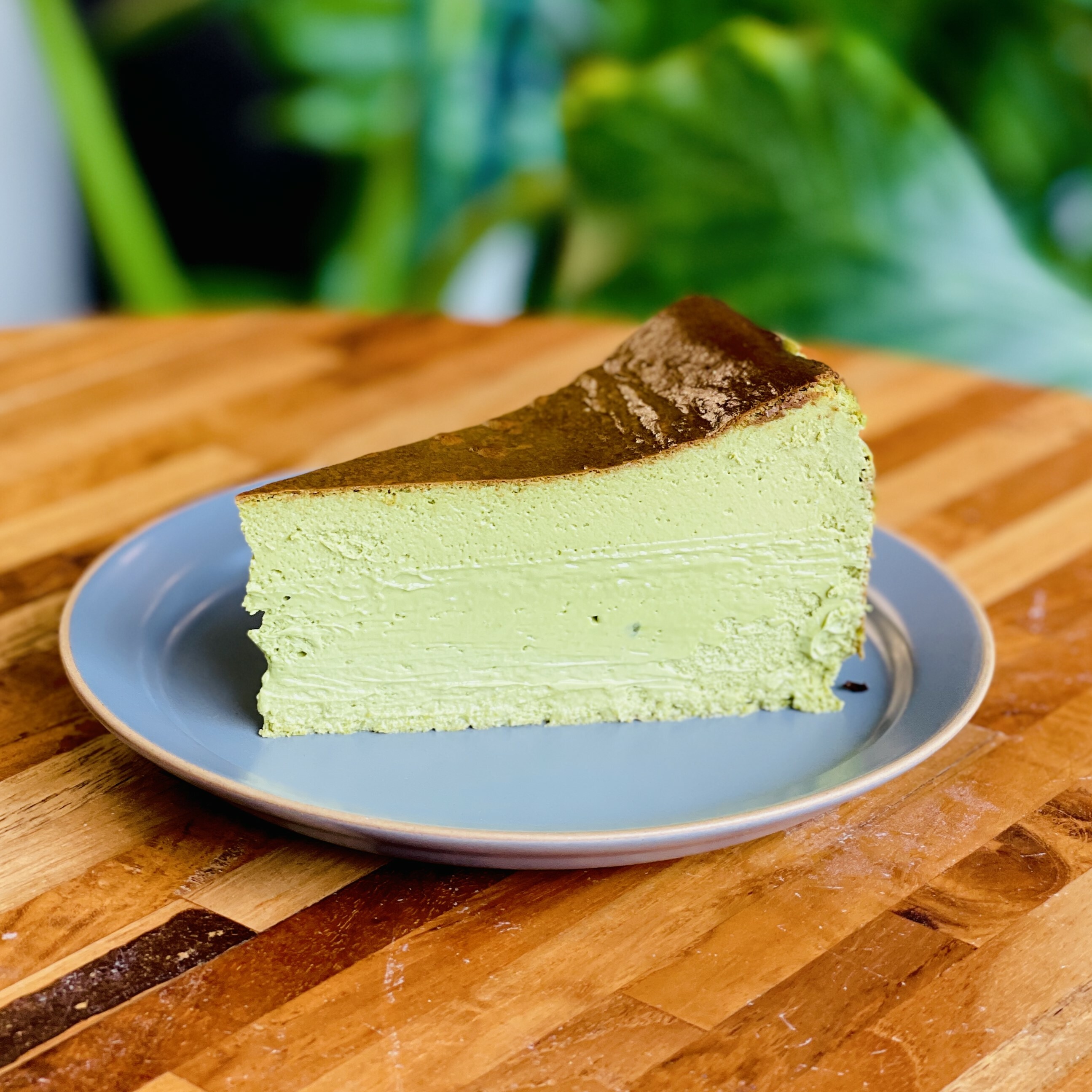 Matcha BURNT CHEESECAKE (Slice)