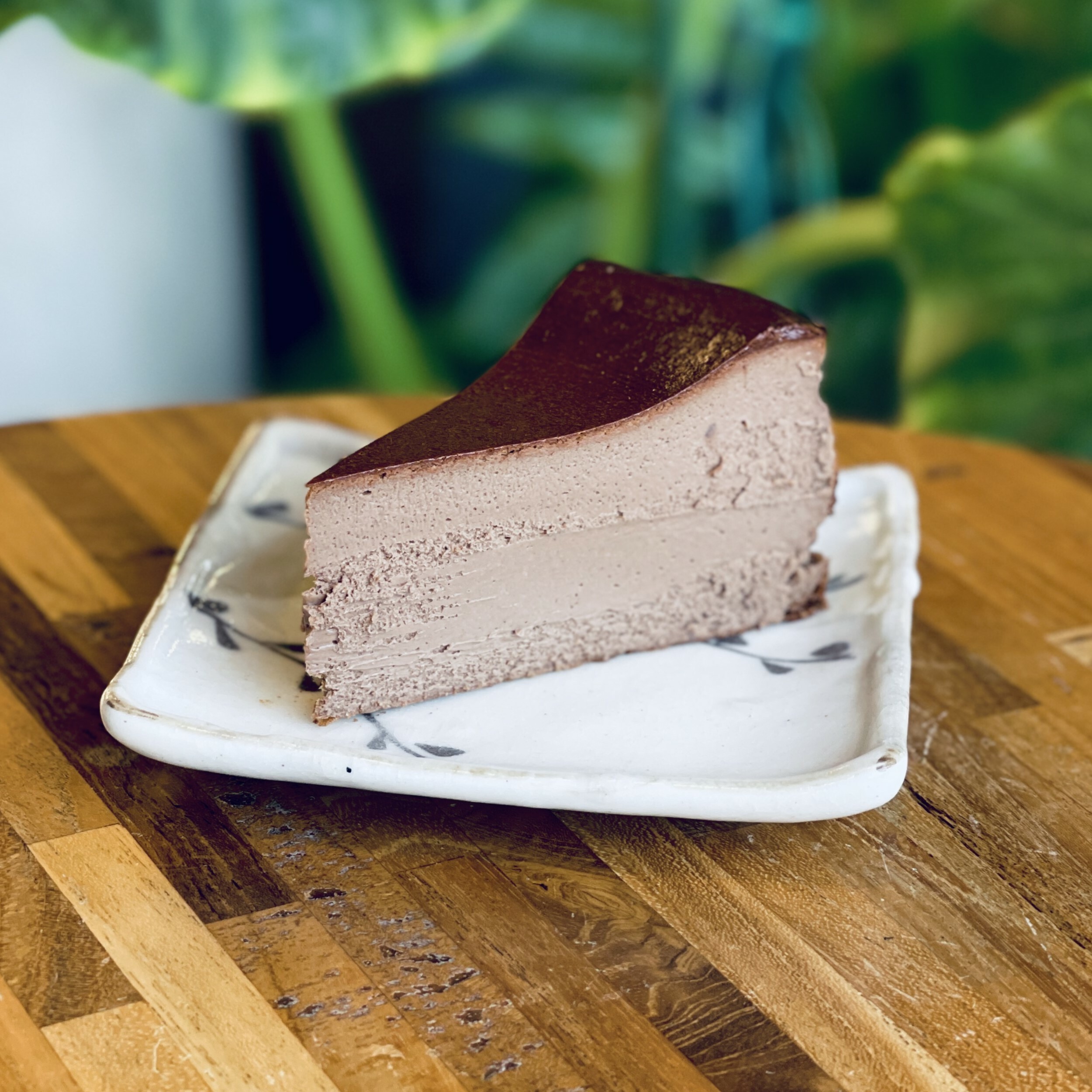 70% Dark Chocolate BURNT CHEESECAKE (Slice)