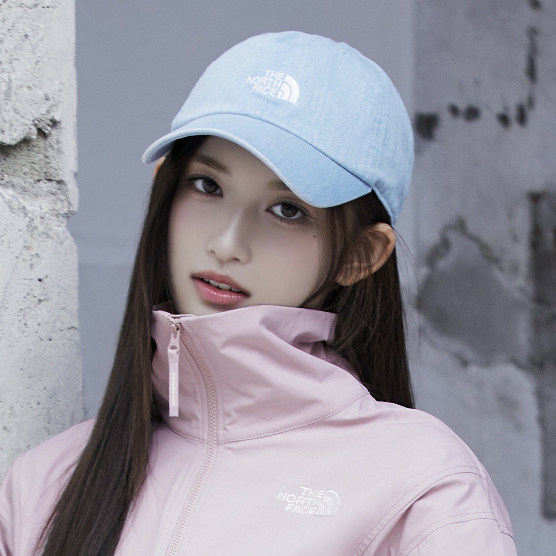 【現貨】THE NORTH FACE 北臉 白標 LOGO 水洗 丹寧 棒球帽 帽子 NE3CQ00