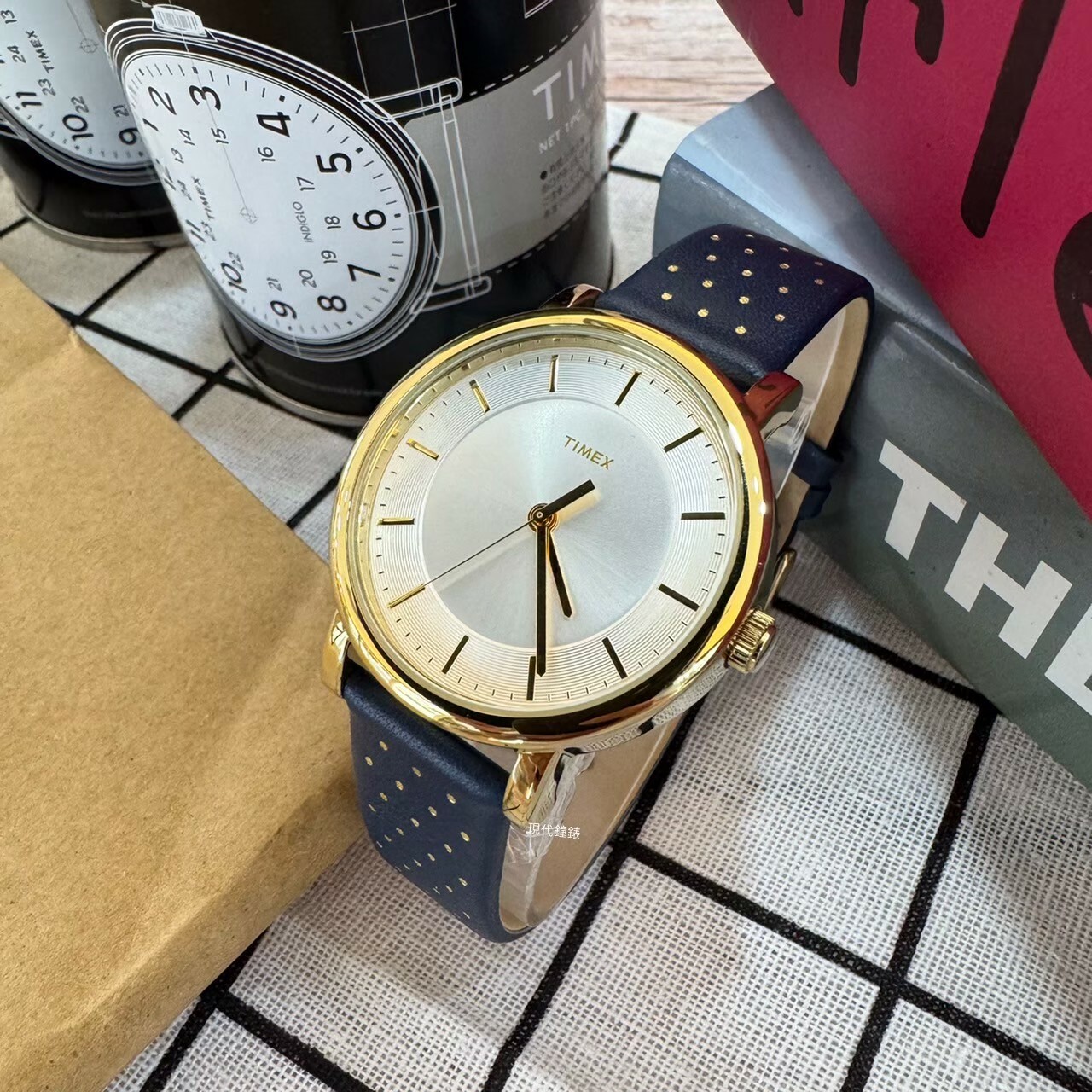 【TIMEX 天美時】Style風格系列 (藍點點/白) TXTW2R27600 38mm 現代鐘錶