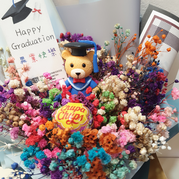 幼兒園畢業花束,送老師的花束,小花束,永生滿天星花束,Kindergarten graduation bouquet, bouquet for teachers, small bouquet, everlasting baby's breath