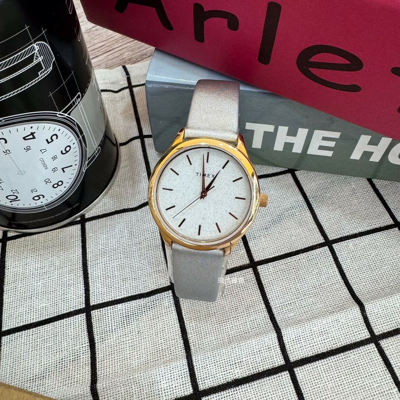 【TIMEX 天美時】風格系列 閃耀手錶 (灰/玫瑰金) TXTW2V01000 32mm 現代鐘錶