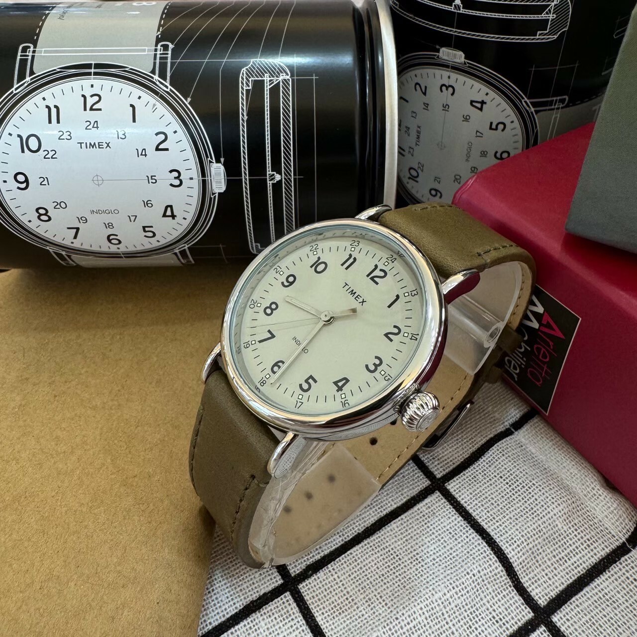 【TIMEX 天美時】復刻系列-簡約復古手錶 (橄欖綠)  TXTW2T20100 40mm 現代鐘錶