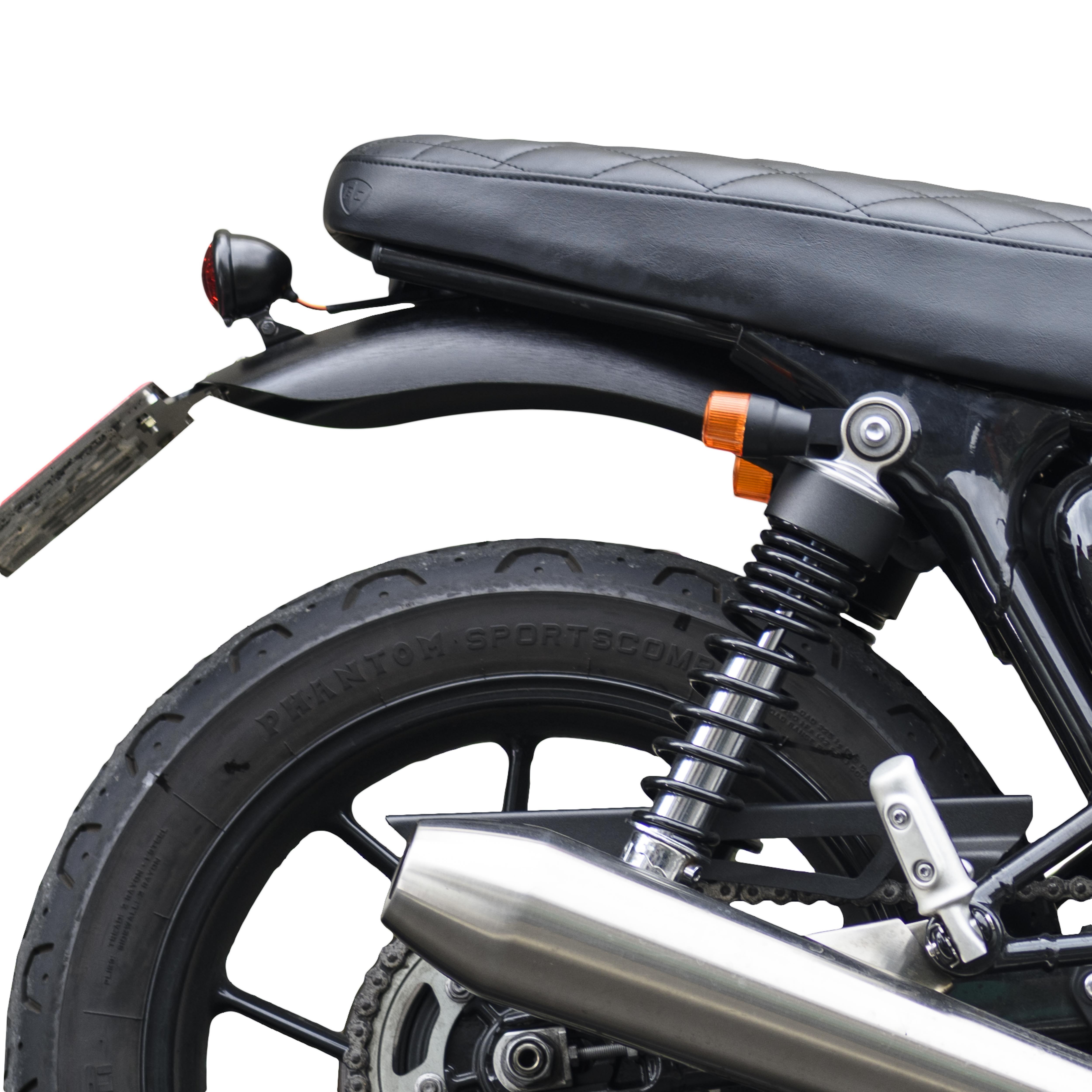 Motone 水冷凱旋專用 後短土除 - 黑 (無鑽孔)