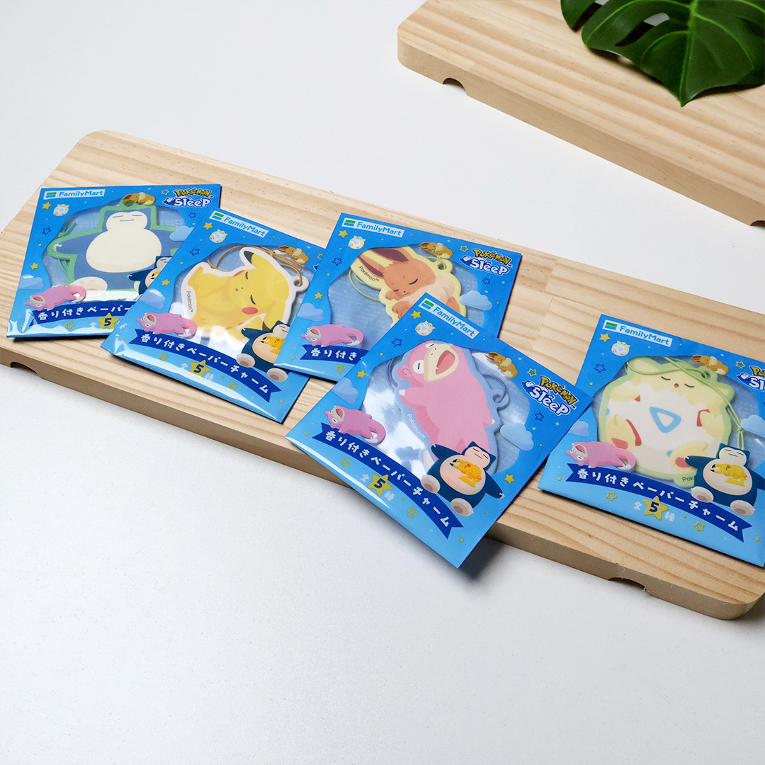 POKEMON SLEEP 日本 全家 便利 商品 寶可夢 卡比獸 皮卡丘 伊布 呆呆獸 波克比 芳香 香片 現貨