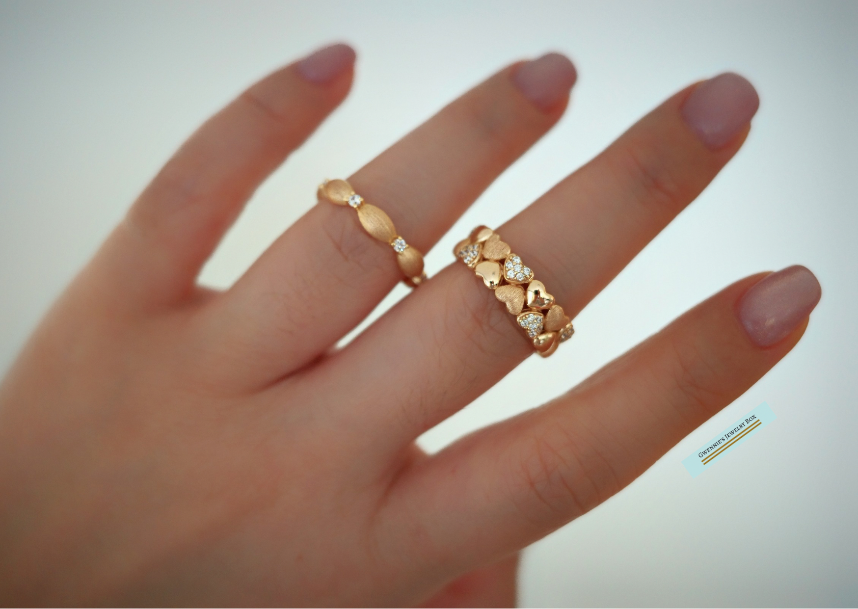 蛋糕裝飾系列戒指 - 【奶油花裙】【彩糖心心】