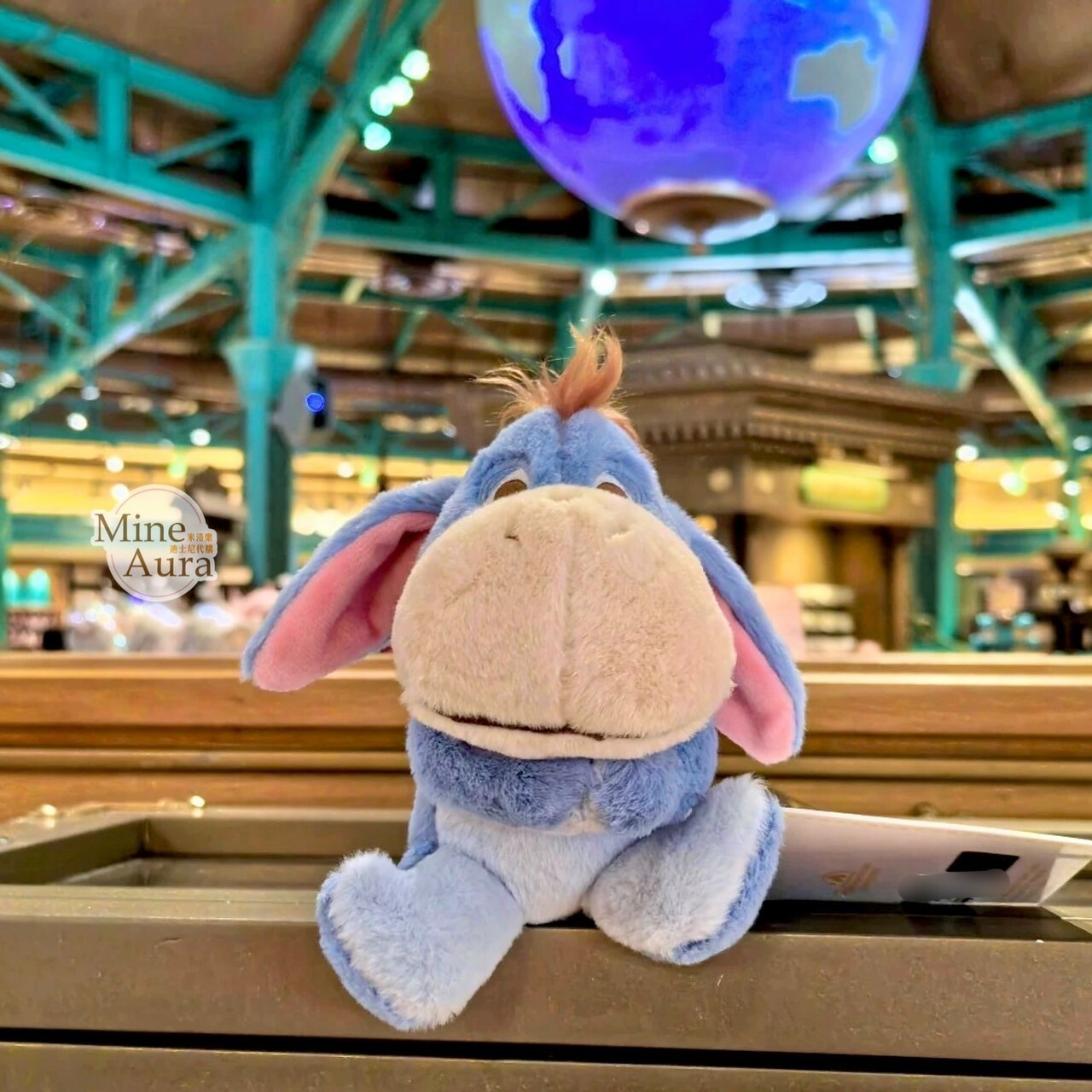 迷你寶寶系列 屹耳 Eeyore 磁鐵 坐肩 絨毛 娃娃 公仔 小熊維尼 Winnie the Pooh -上海迪士尼樂園