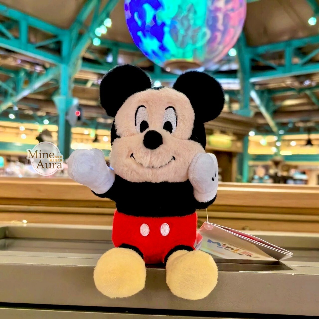 迷你寶寶系列 米奇 Mickey 磁鐵 坐肩 絨毛 娃娃 公仔 -上海迪士尼樂園