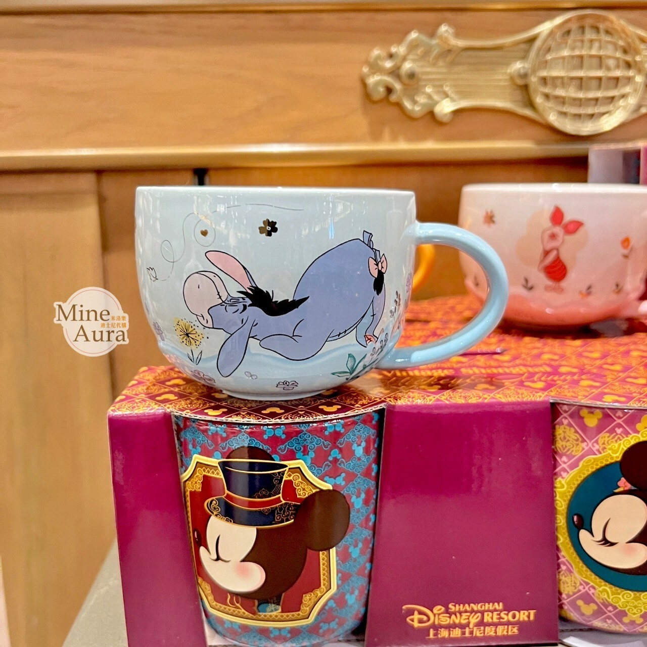 屹耳 Eeyore 耳朵遮眼 圖案 馬克杯 水杯 小熊維尼 Winnie the Pooh -上海迪士尼樂園