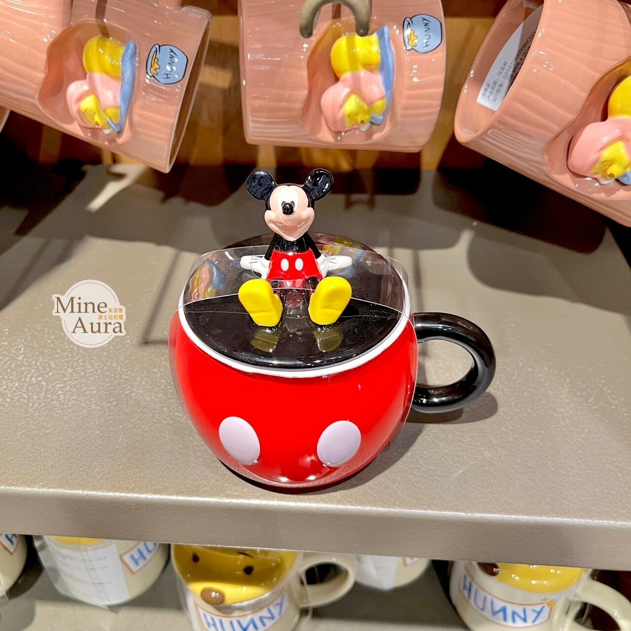 米奇 Mickey 附蓋 立體造型 馬克杯 水杯 -上海迪士尼樂園