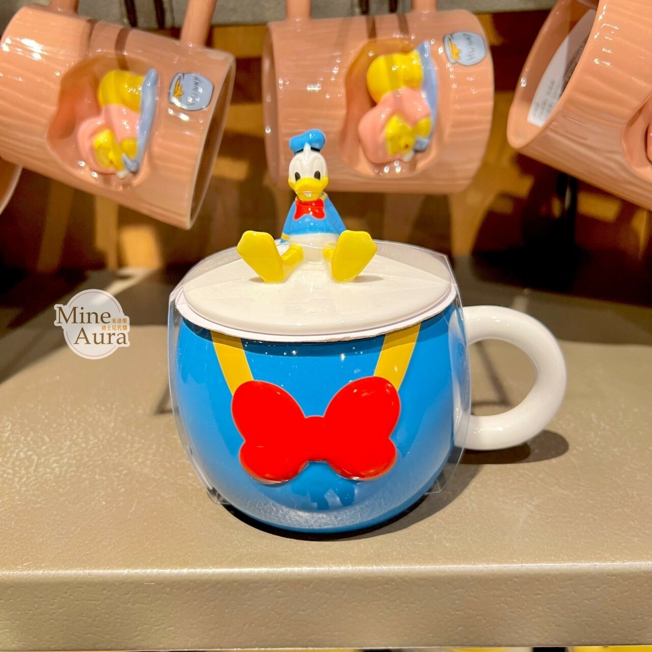 唐老鴨 Donald 附蓋 立體造型 馬克杯 水杯 -上海迪士尼樂園