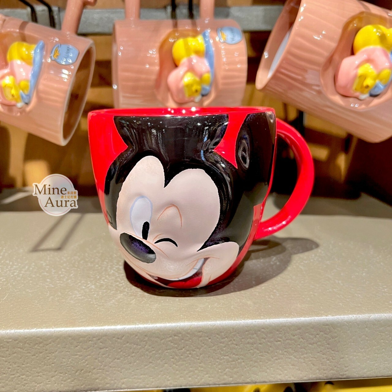 米奇 Mickey 大臉圖案 陶瓷馬克杯 水杯 -上海迪士尼樂園