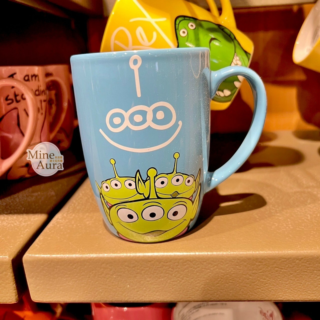 三眼怪 Alien 藍色 陶瓷馬克杯 水杯 玩具總動員 Toy Story -上海迪士尼樂園