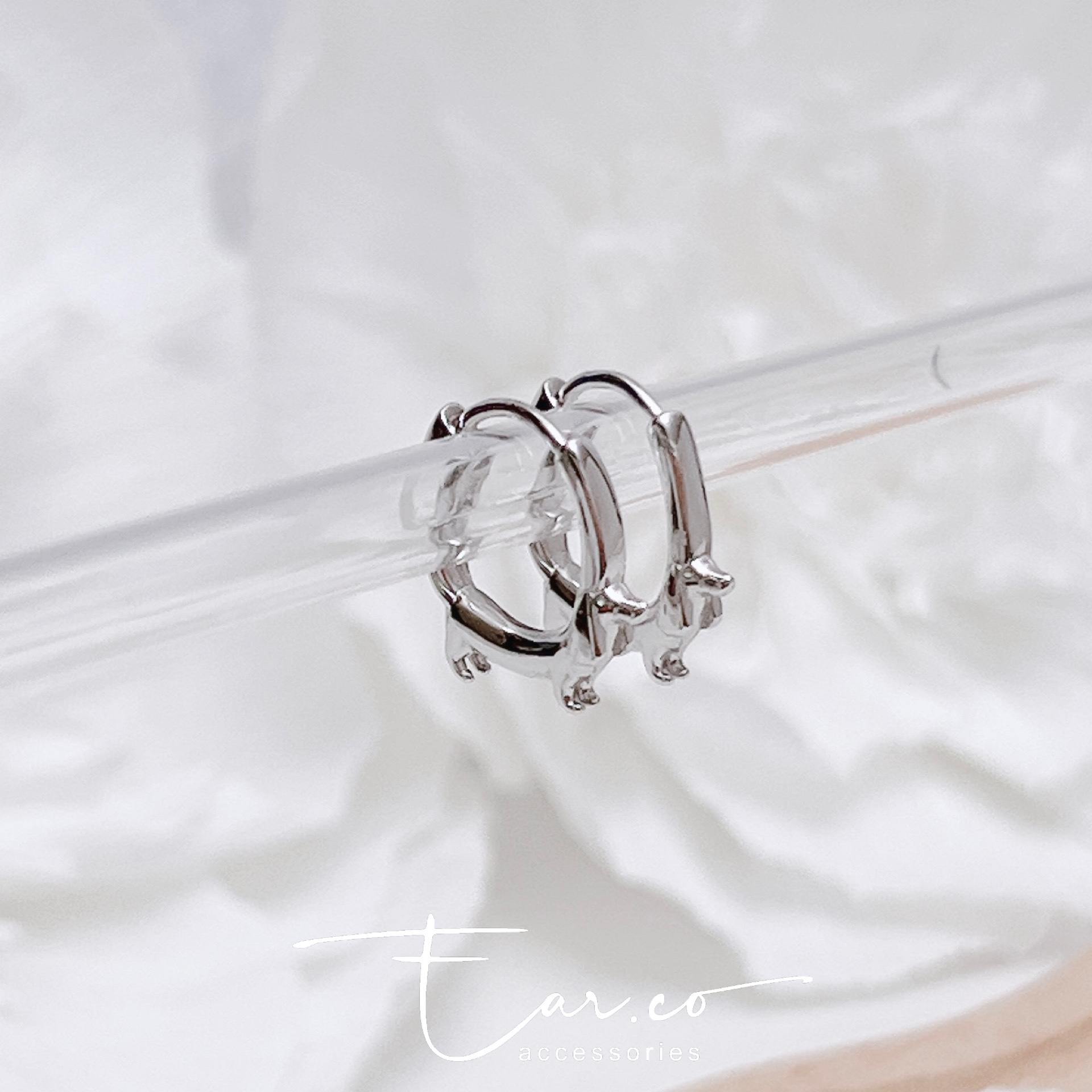 臘腸狗純銀小耳圈 [睡覺不用脫! ] #A1080