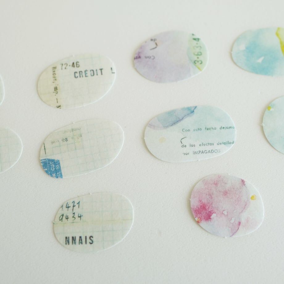 色調 30枚 和紙貼紙包 F-004｜日本 yohaku