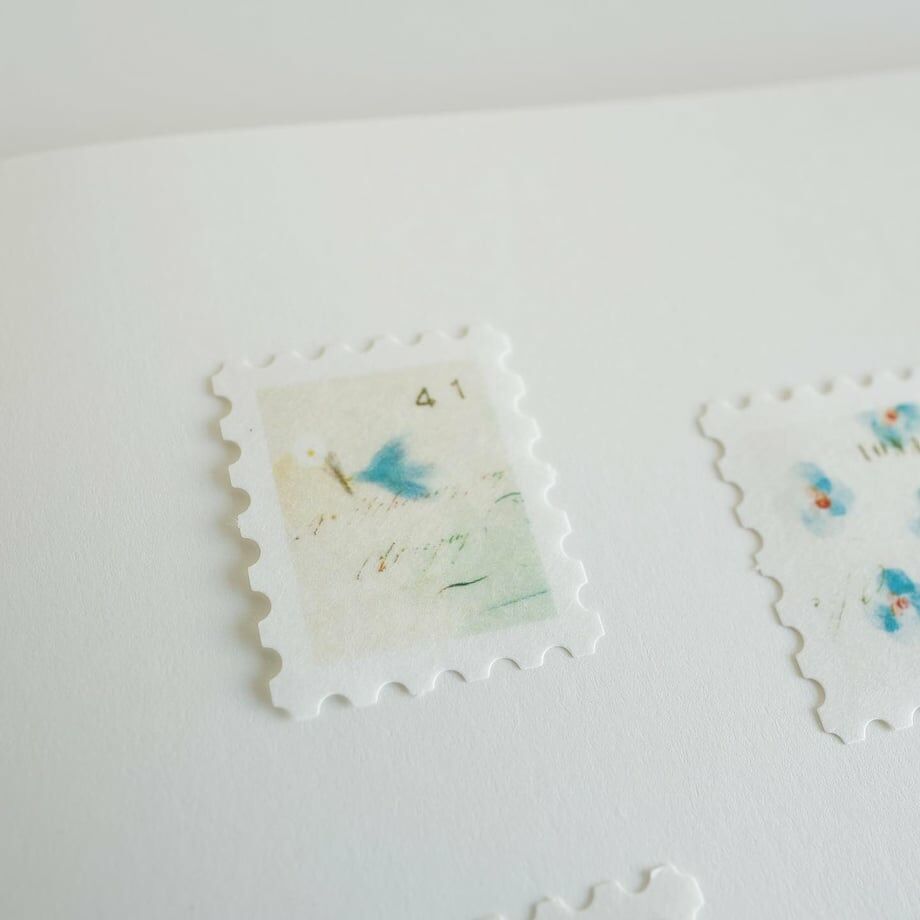 日記＿郵票貼紙 30枚 和紙貼紙包 F-009｜日本 yohaku