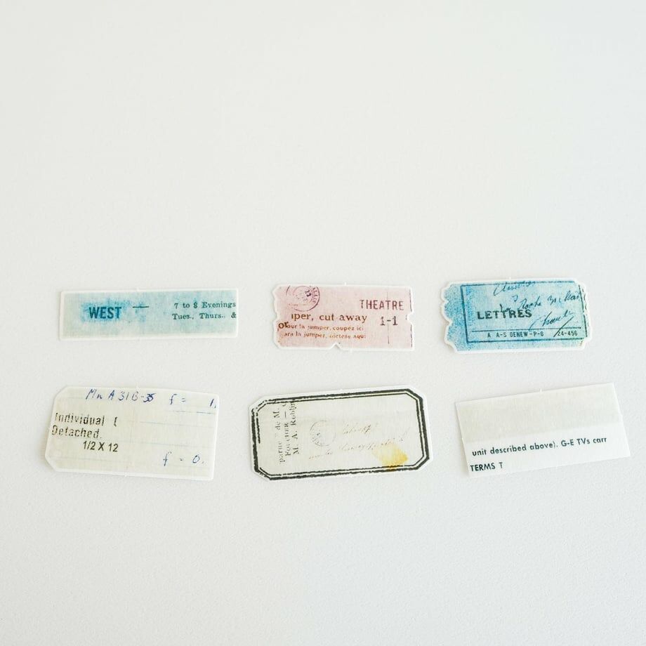 拼貼 30枚 和紙貼紙包 F-012｜日本 yohaku