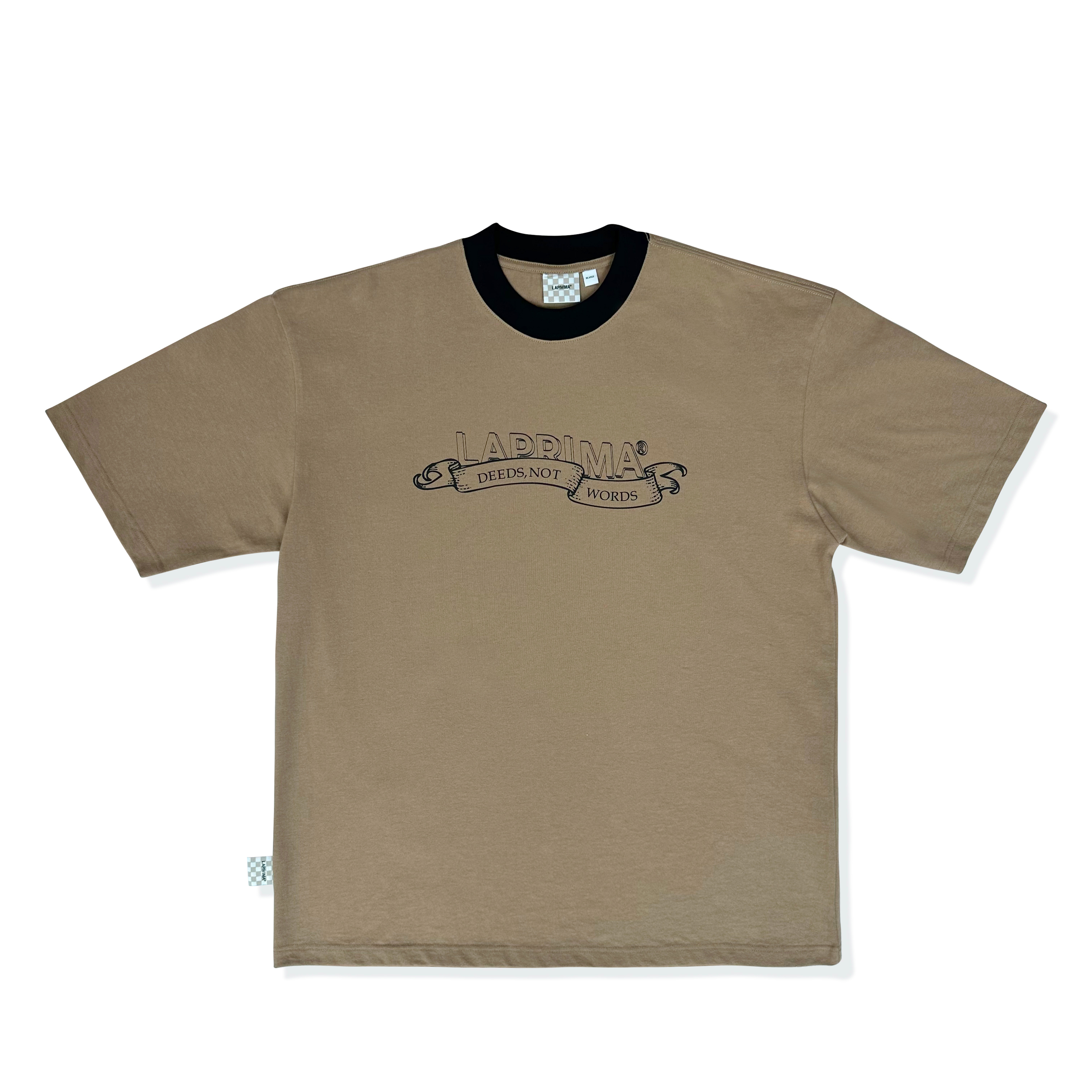 LAPRIMA 飄旗Logo植絨印花圓領短Tee