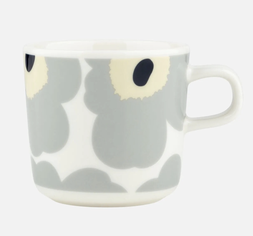 代購現貨 | Marimekko coffee cup 2DL | light grey x sand