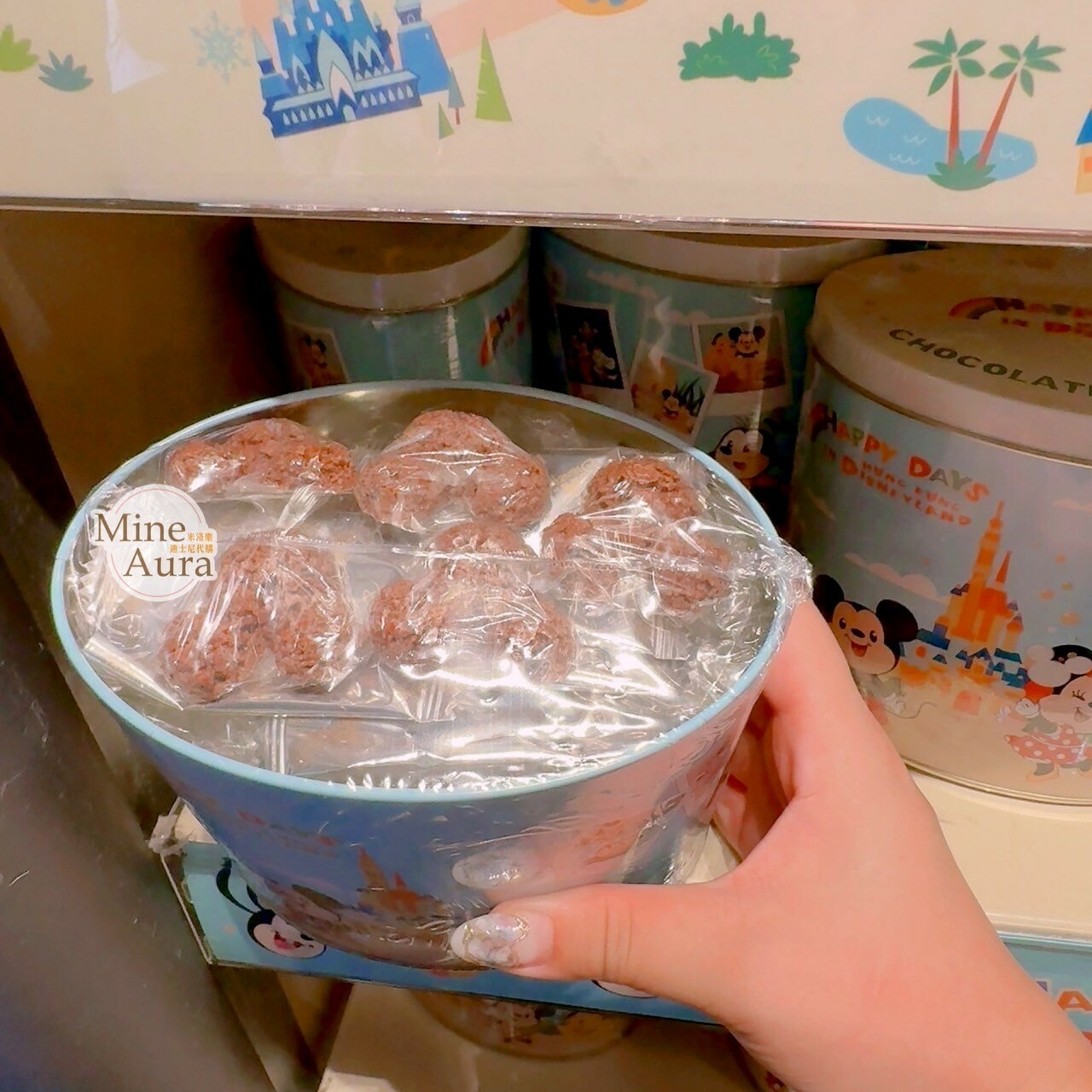 Happy Days 系列 米奇 Mickey 好友集合 曲奇餅乾 橢圓桶 鐵盒 禮盒 -香港迪士尼樂園