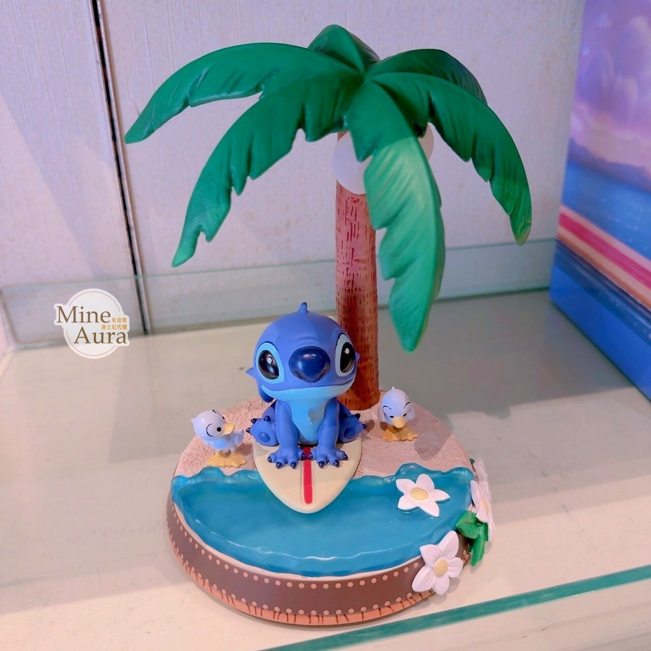 史迪奇 Stitch 海灘日落系列 椰樹 衝浪造型 擺飾品 星際寶貝 Lilo & Stitch -香港迪士尼樂園