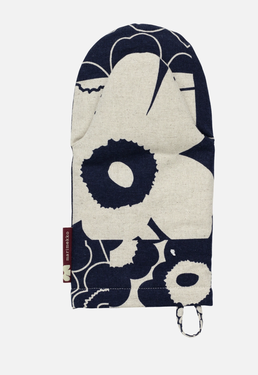 代購現貨 | Marimekko 60th Unikko Kollaasi Kitchen Textile | dk.blue, linen