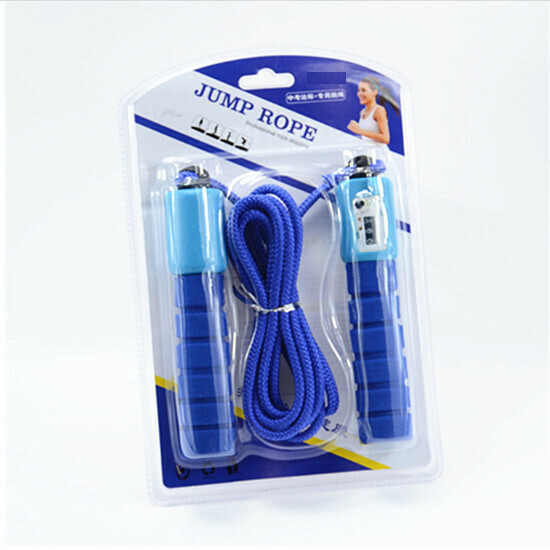 Adjustable Student Countable Jump Rope Sporting Goods (Blue)