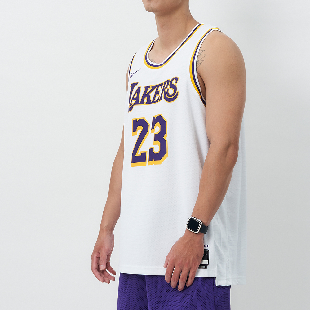 Nike LAL MNK DF SWGMN JSY ASC 22 男款 湖人隊 球衣 運動 背心 DN2081-103